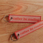 Rather Be Reading Embroidered Keychain