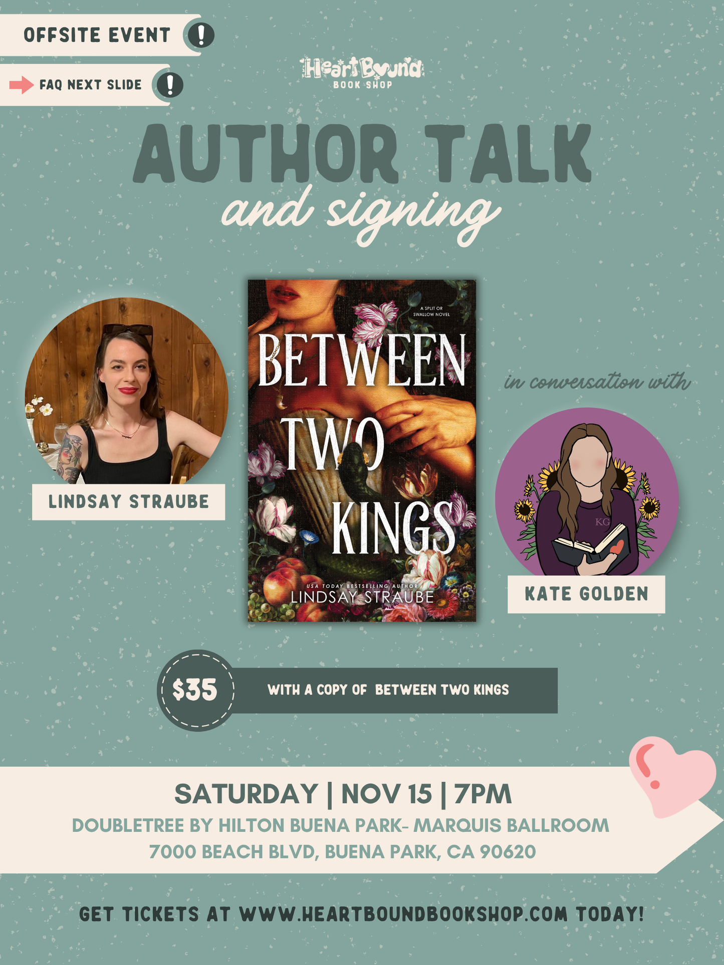 Author Talk: Lindsay Straube with Kate Golden