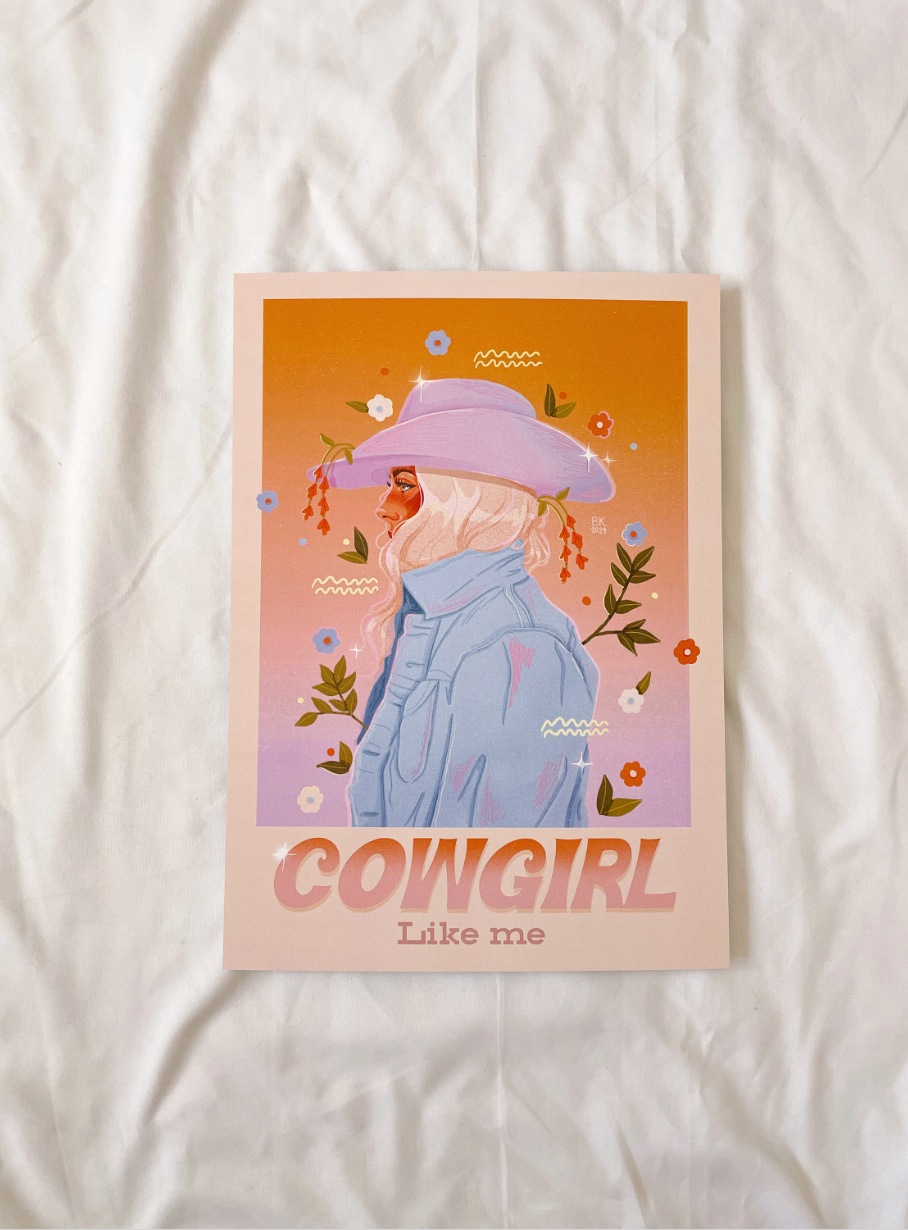 Cowgirl Like Me Gradient Print