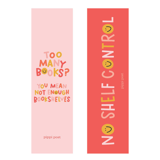 Too Many Books Bookmark Set