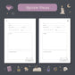 Whimsy Witch Reading Journal – 50 Book Review Notebook