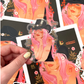 Cutie Cowgirl Clear-Back Sticker