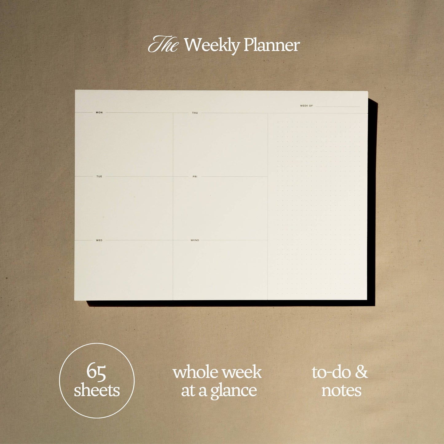 Weekly Planner Pad