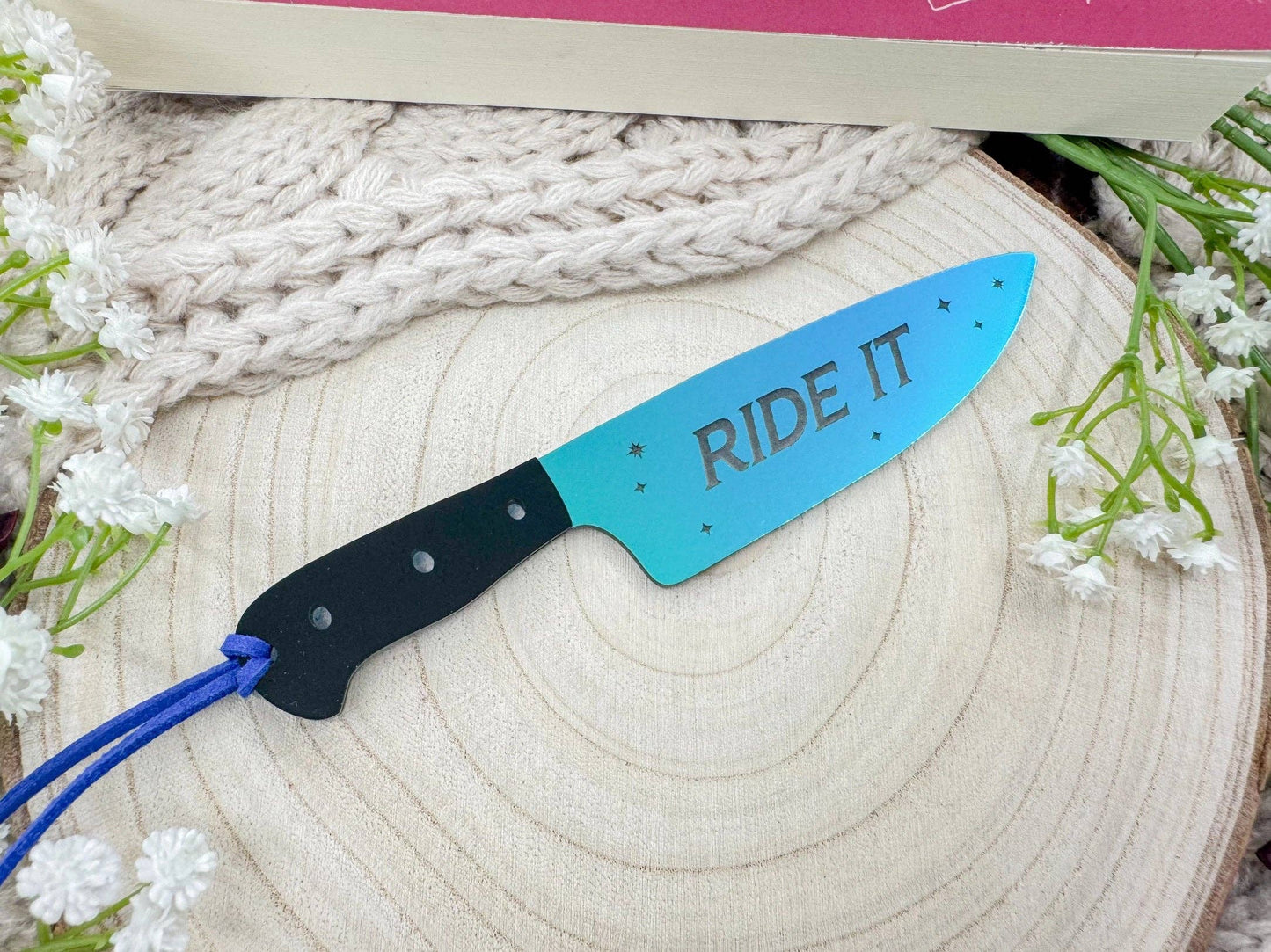 Ride It - Mirrored Knife Bookmark