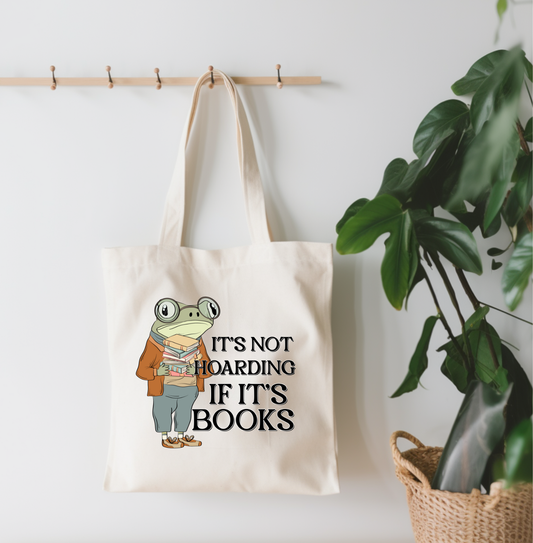 It's Not Hoarding If It's Books Canvas Tote Bag
