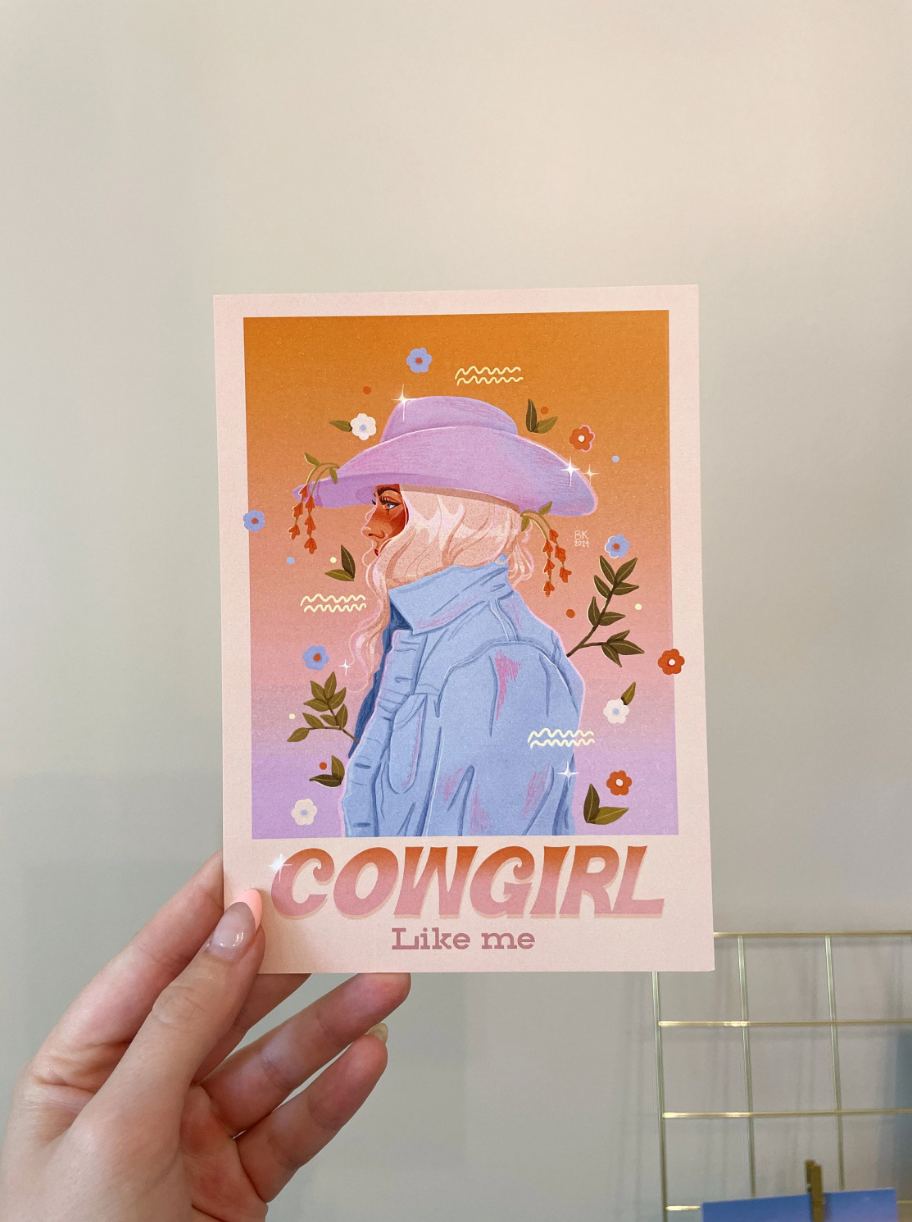 Cowgirl Like Me Gradient Print