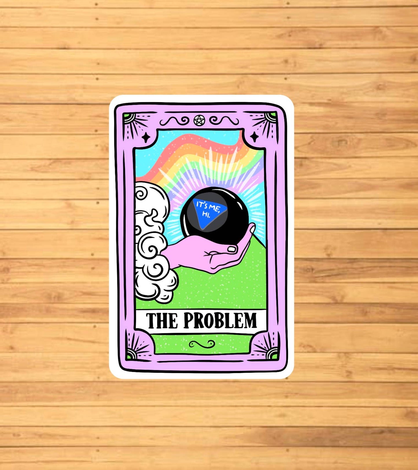 The Problem Tarot Card Sticker