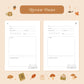 Cosy Season Reading Journal – 50 Book Review Notebook