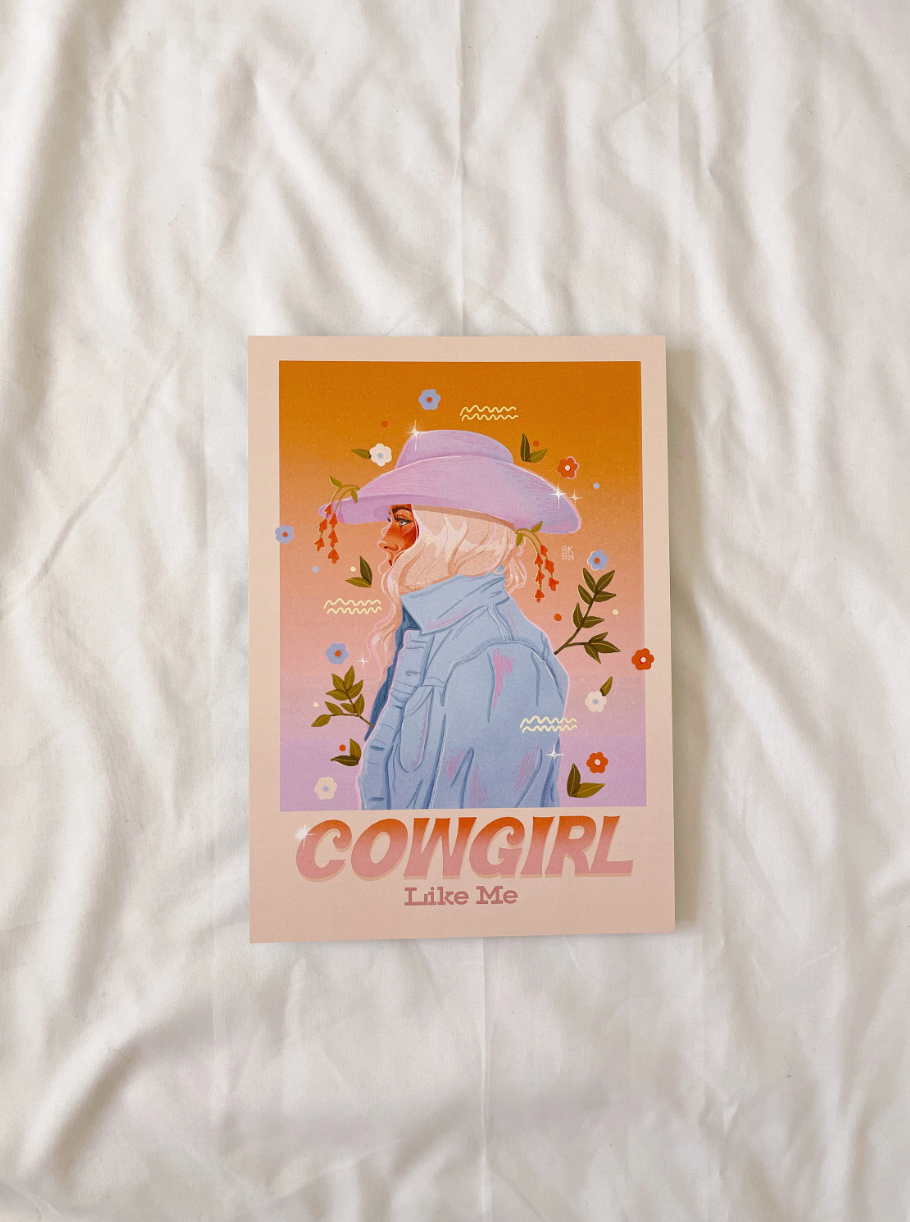 Cowgirl Like Me Gradient Print