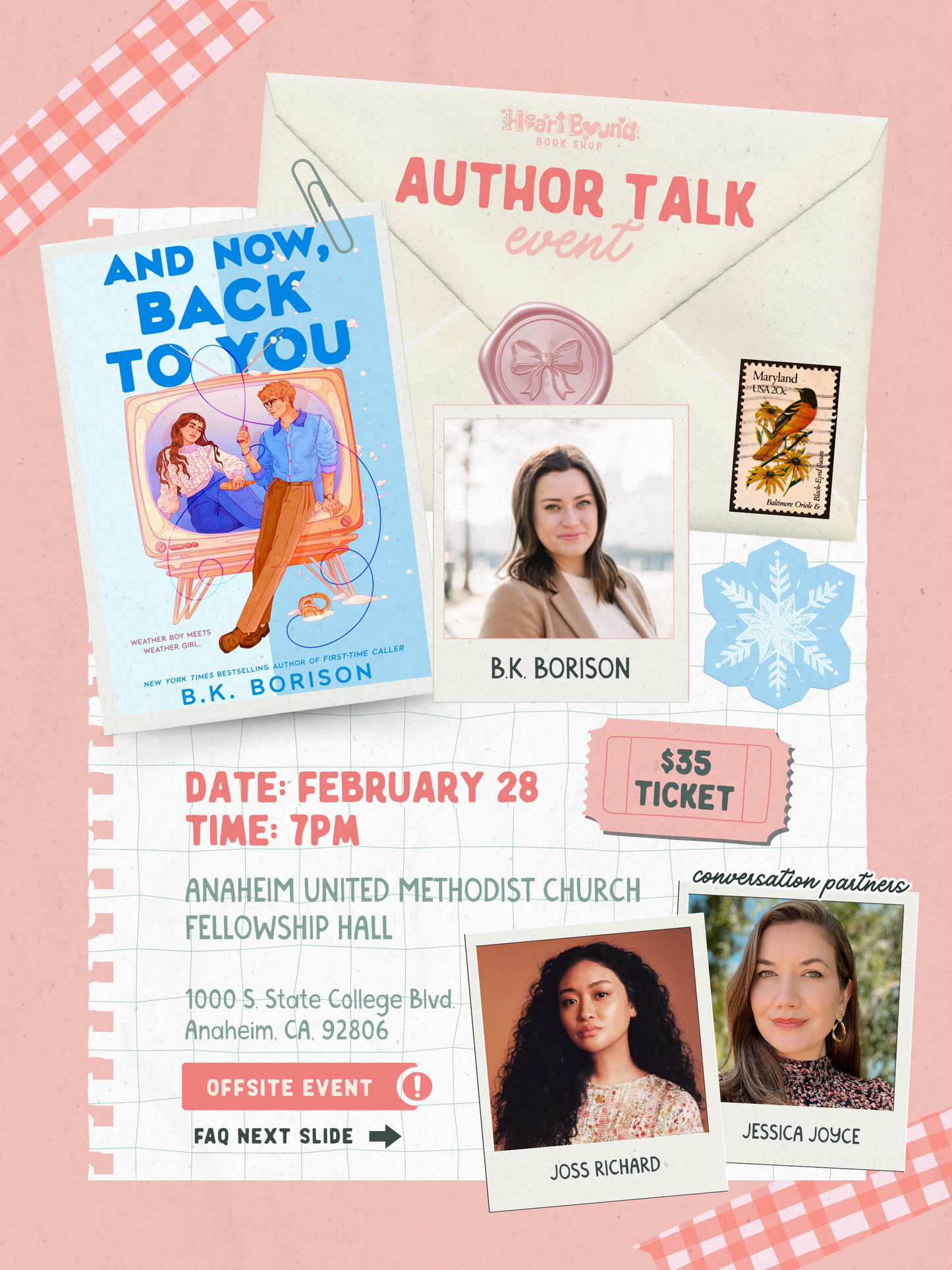 Author Talk: B.K. Borison with Jessica Joyce and Joss Richard