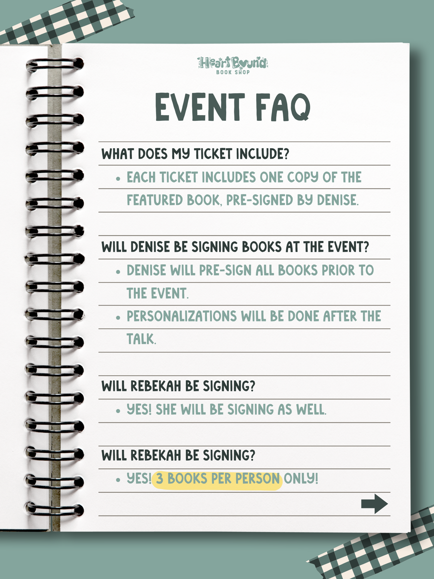 Author Talk & Signing: Denise Williams with Rebekah Weatherspoon