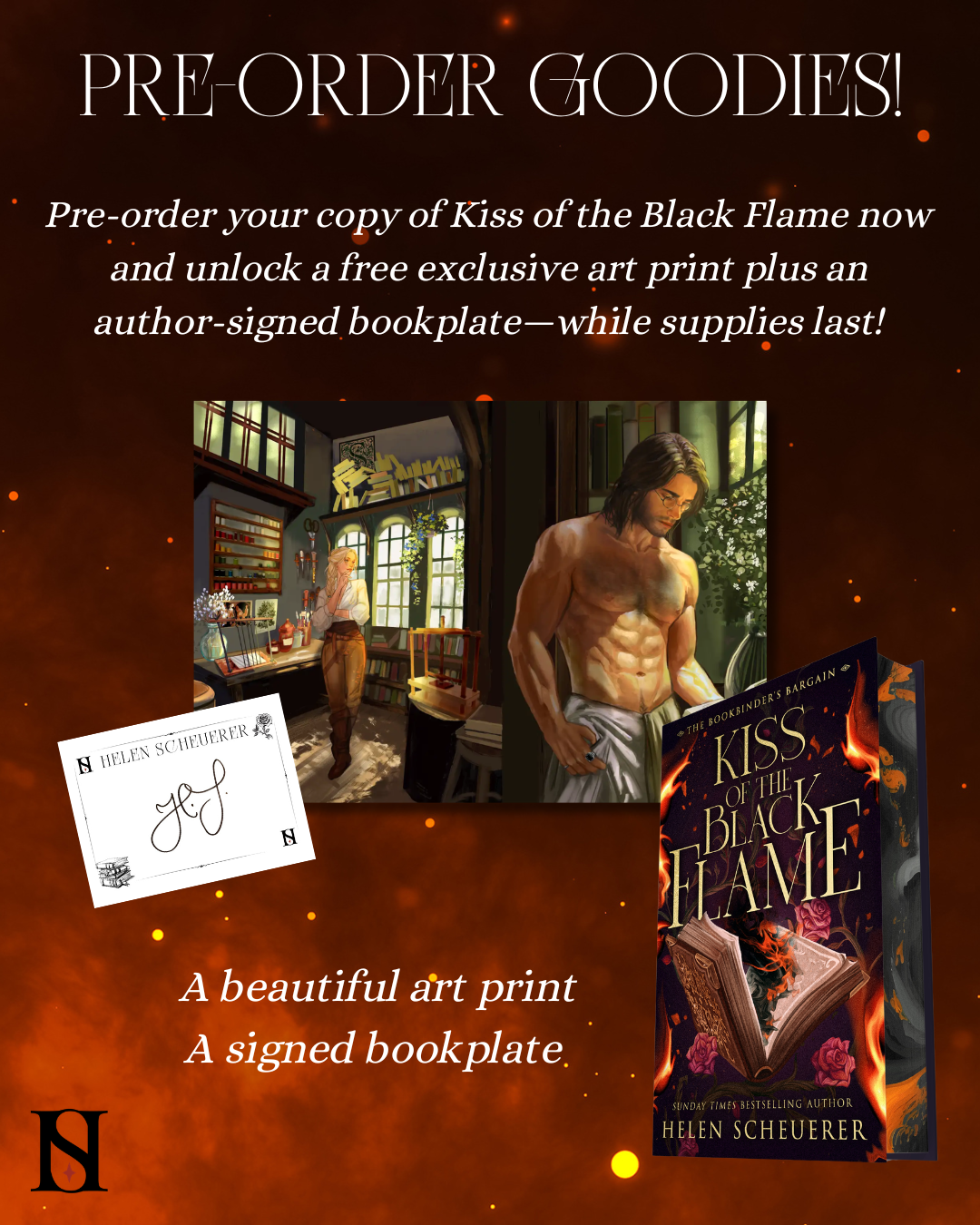 (PRE-ORDER) Kiss of the Black Flame by Helen Scheuerer