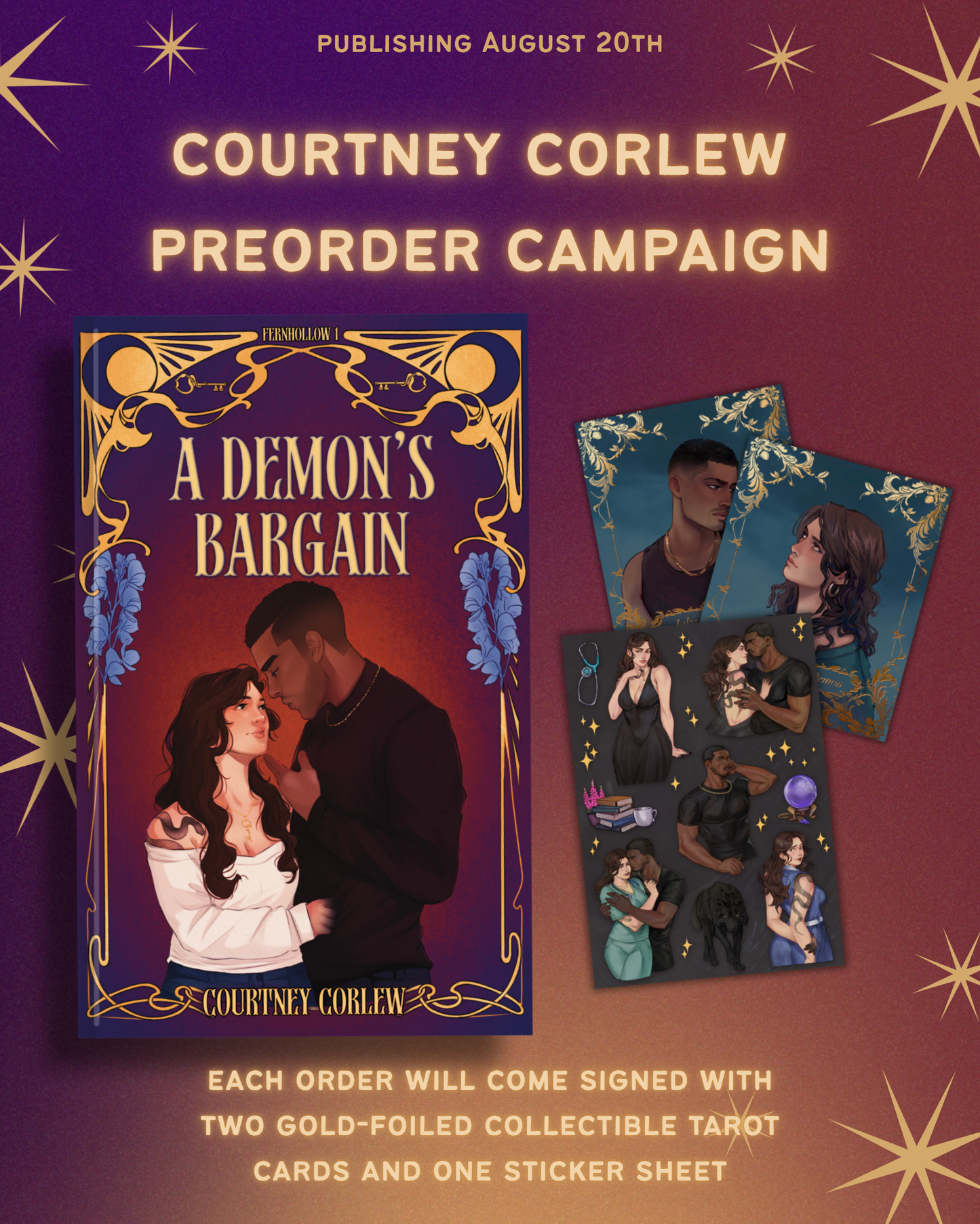(PRE-ORDER) A Demon's Bargain by Courtney Corlew