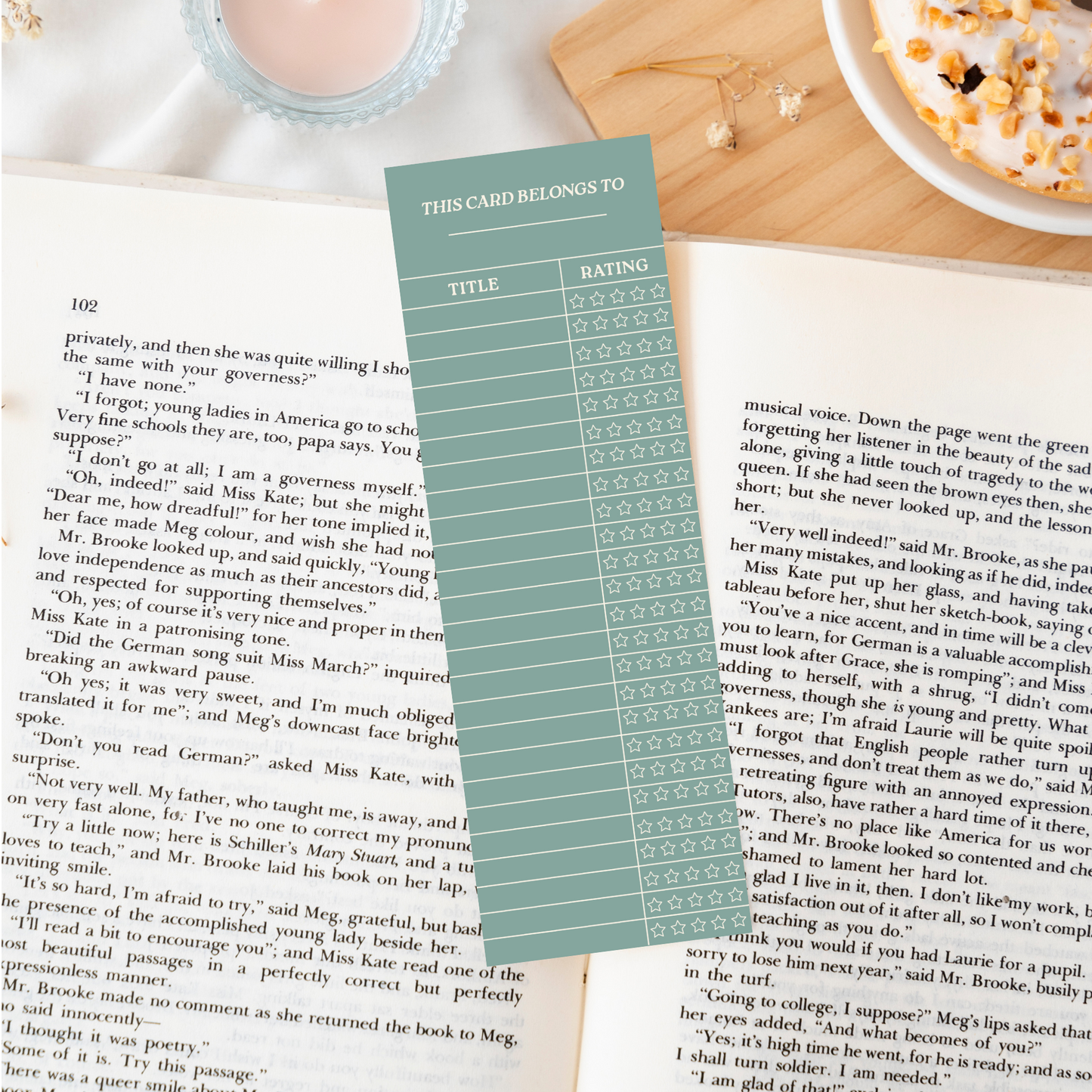 Library Card Bookmark (Heartbound Edition)