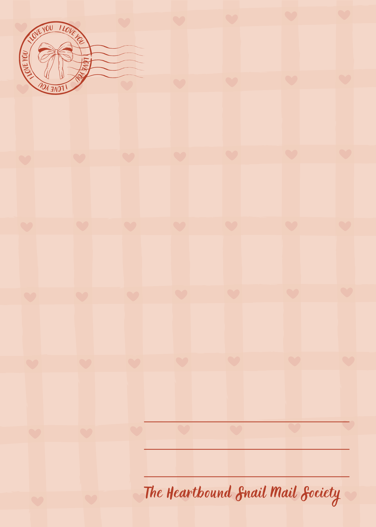 Cozy Hearts Postcard