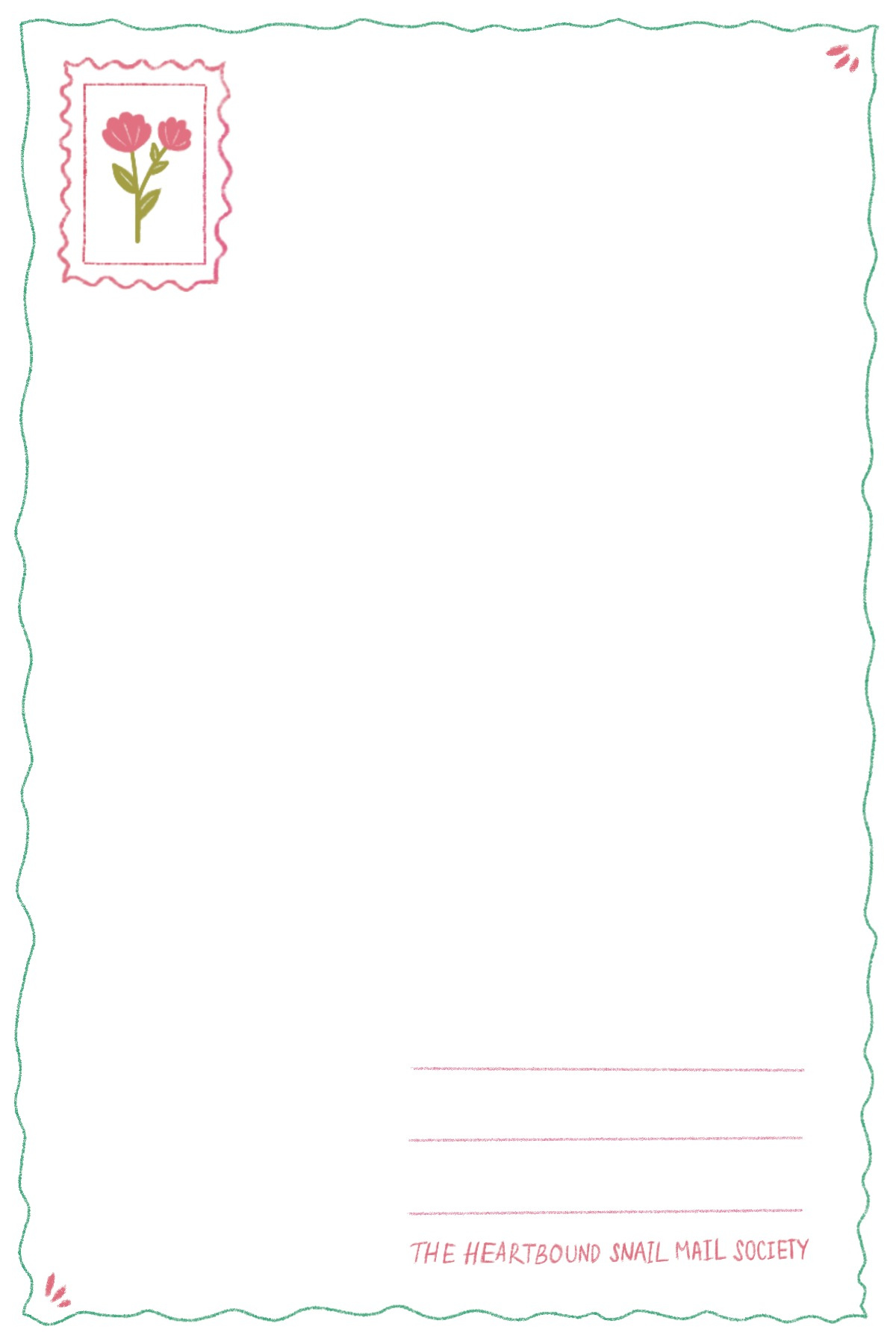 Flowering Romance Postcard
