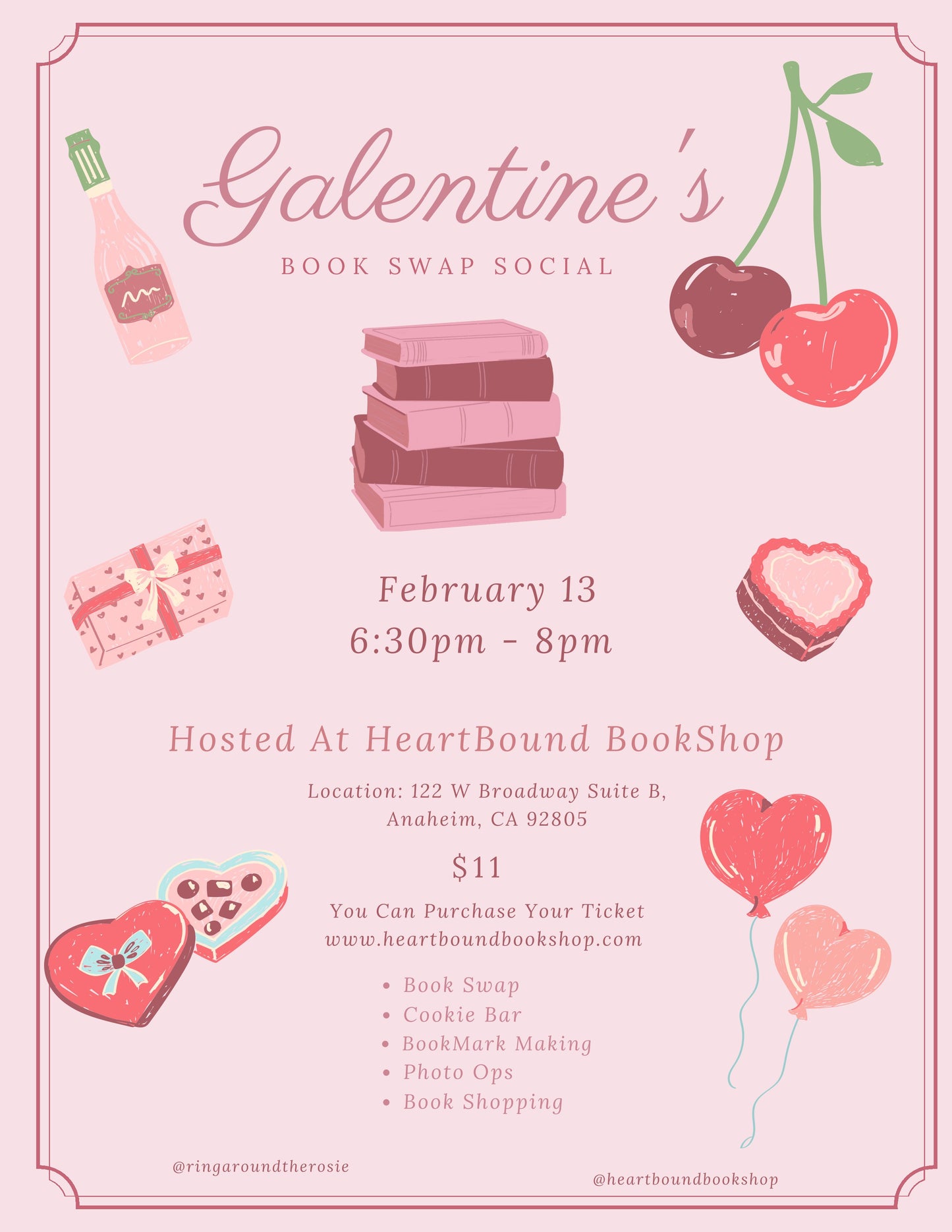 Galentine's Book Swap Social