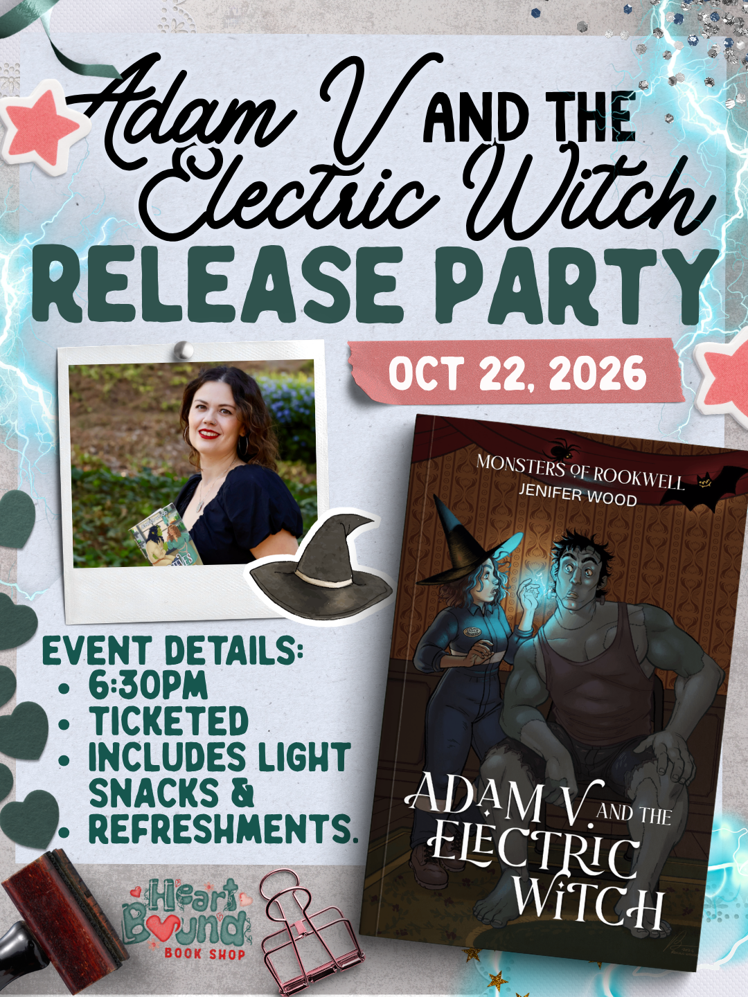 Adam V and the Electric Witch Release Party with Jenifer Wood