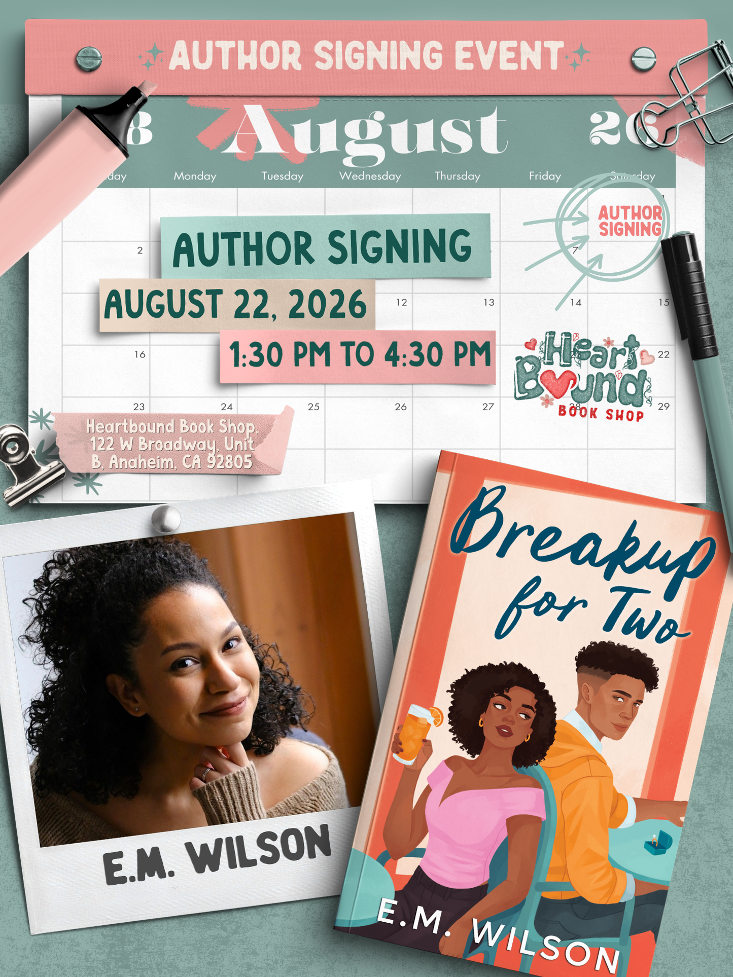 In Store Signing: E.M. Wilson