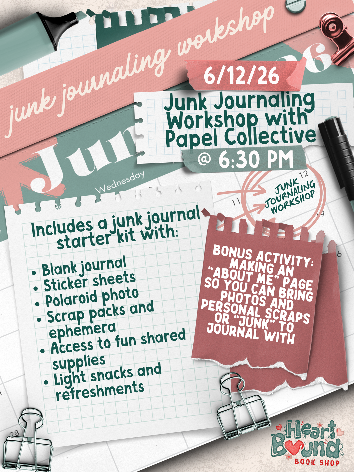 Junk Journaling Workshop with Papel Collective
