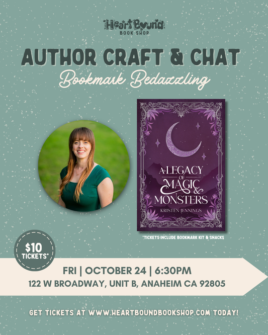 Author Craft &amp; Chat: Bookmark Bedazzling with Kristen Jennings