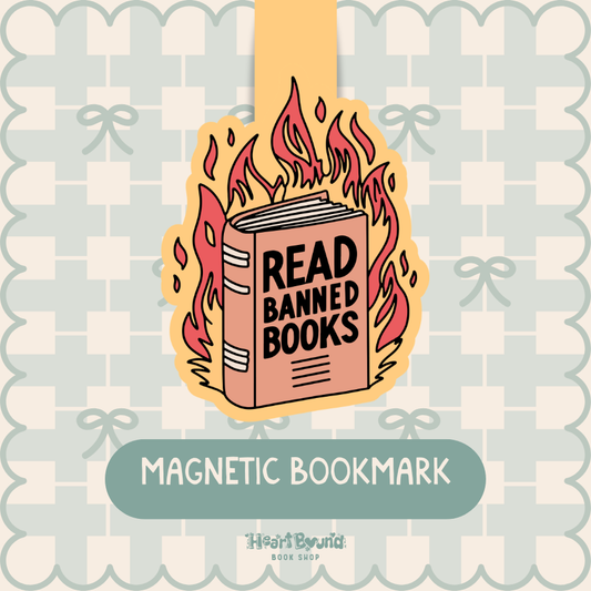 Read Banned Books Magnetic Bookmark