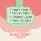 Reader's Checklist Magnetic Bookmark