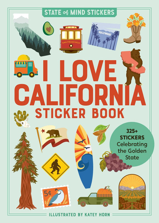 I LOVE CALIFORNIA STICKER BOOK