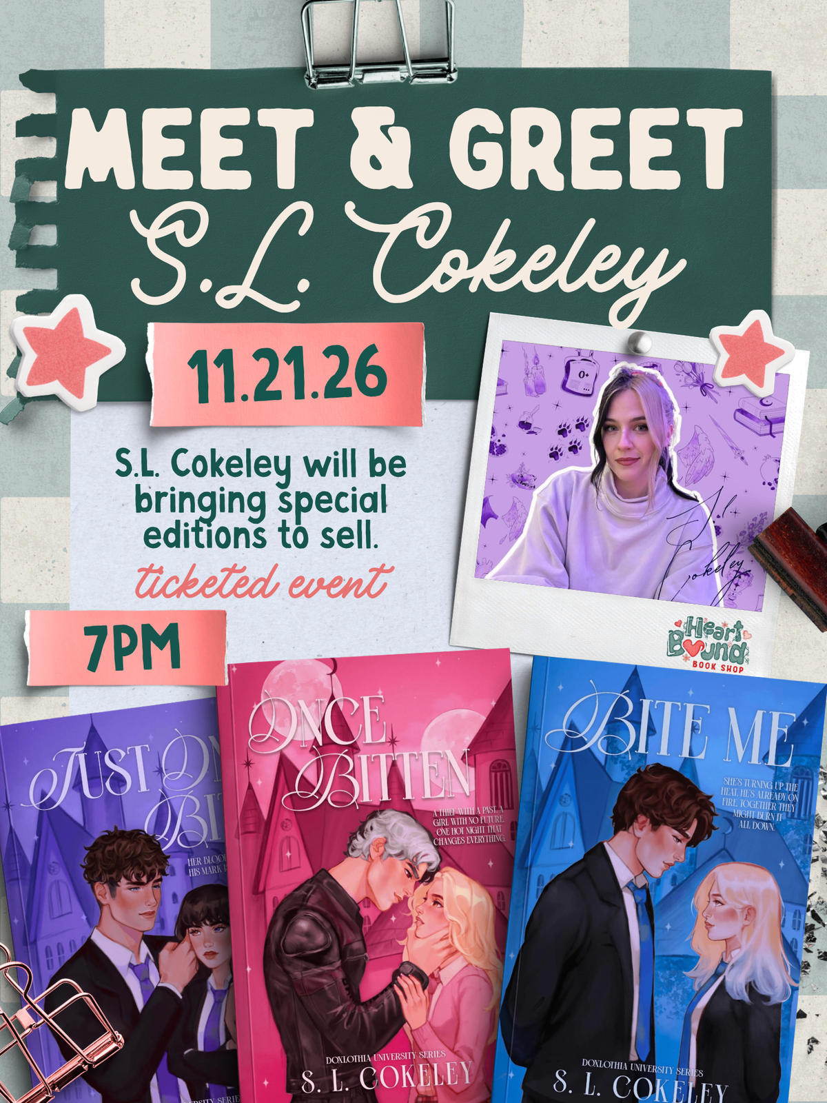 Meet and Greet: S.L. Cokeley
