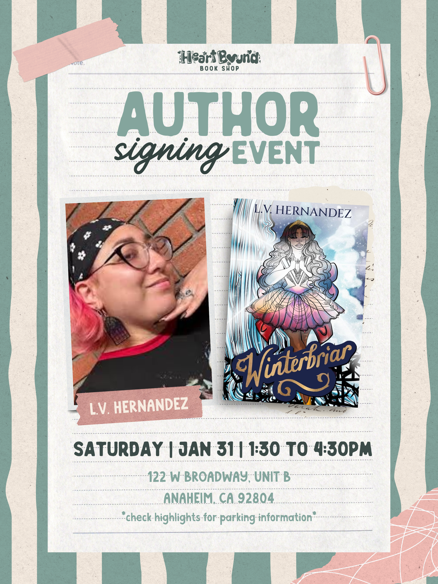 Author Signing: L.V. Hernandez