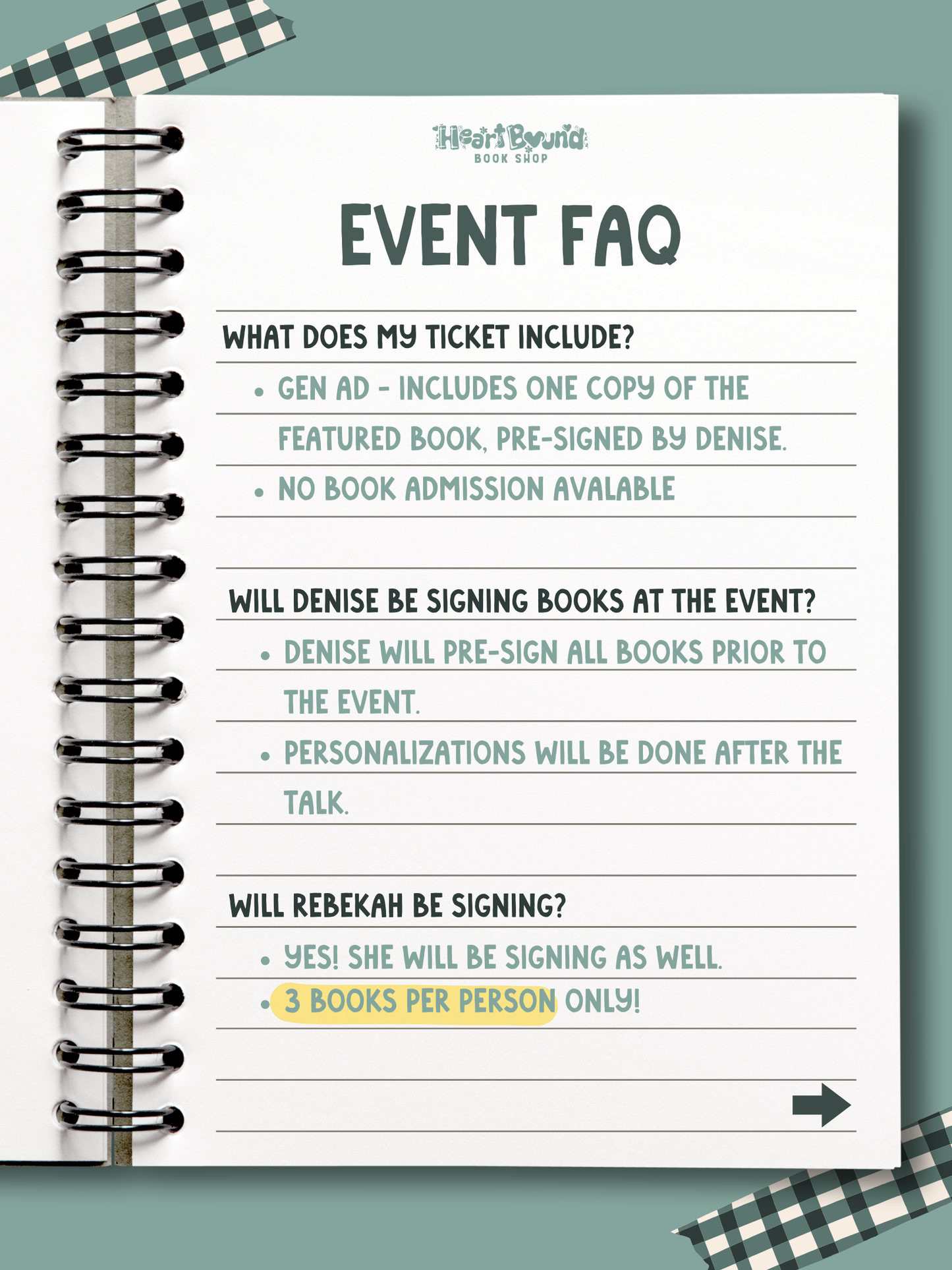 Author Talk & Signing: Denise Williams with Rebekah Weatherspoon