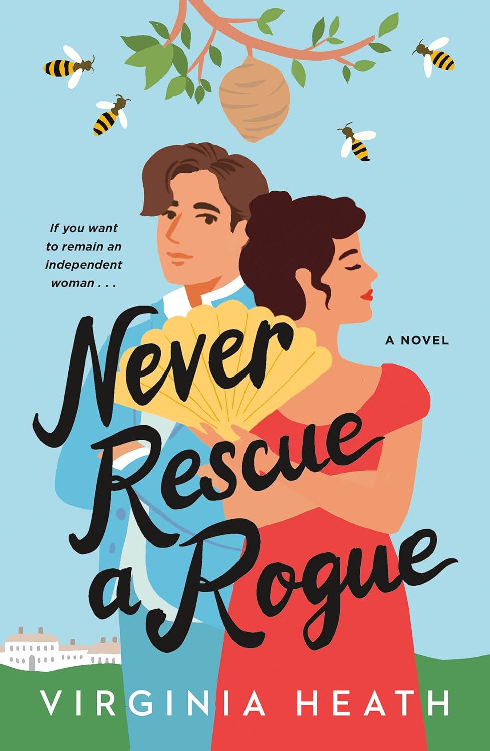 NEVER RESCUE A ROGUE by VIRGINIA HEATH