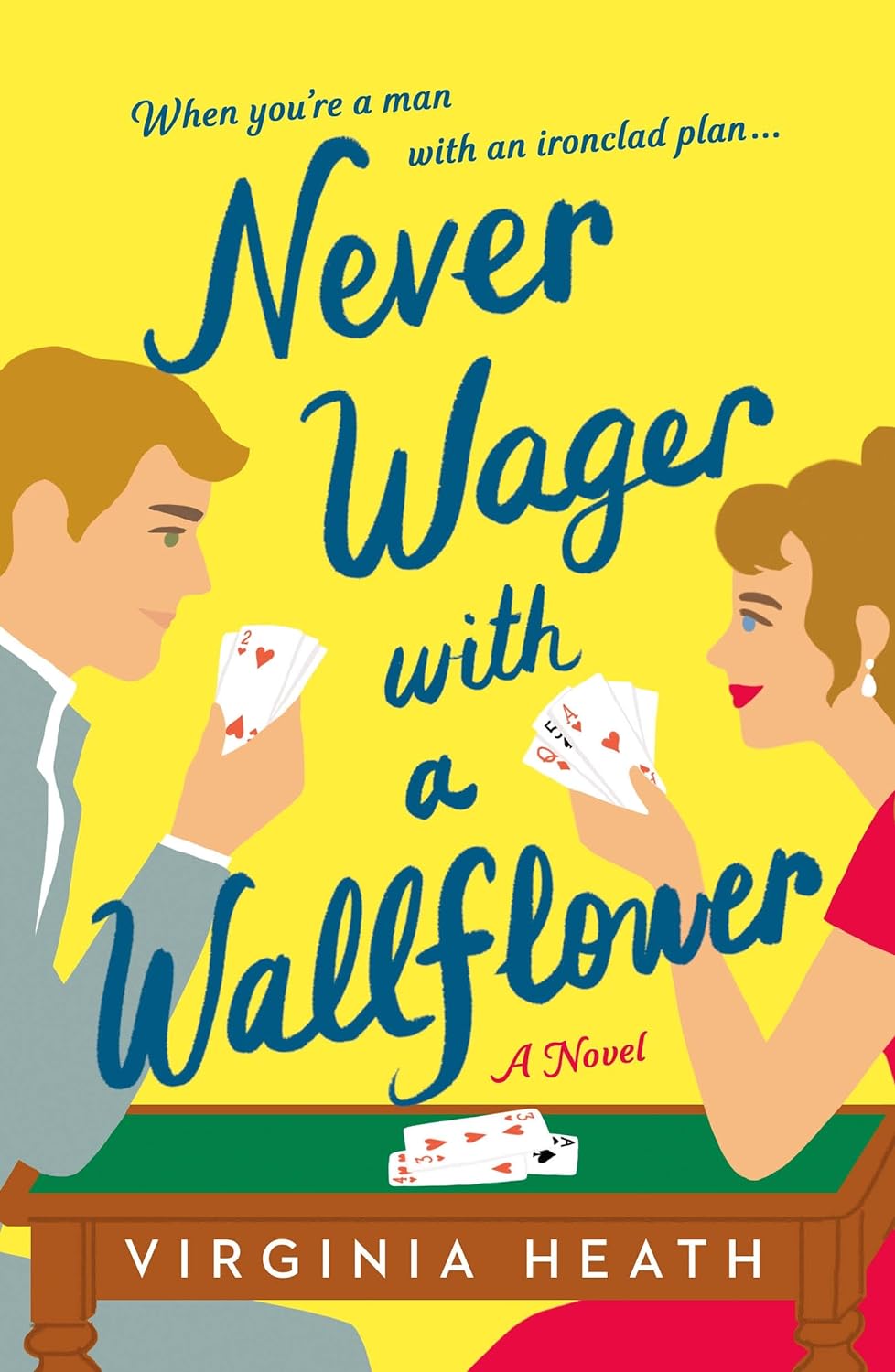 NEVER WAGER WITH A WALLFLOWER by VIRGINIA HEATH