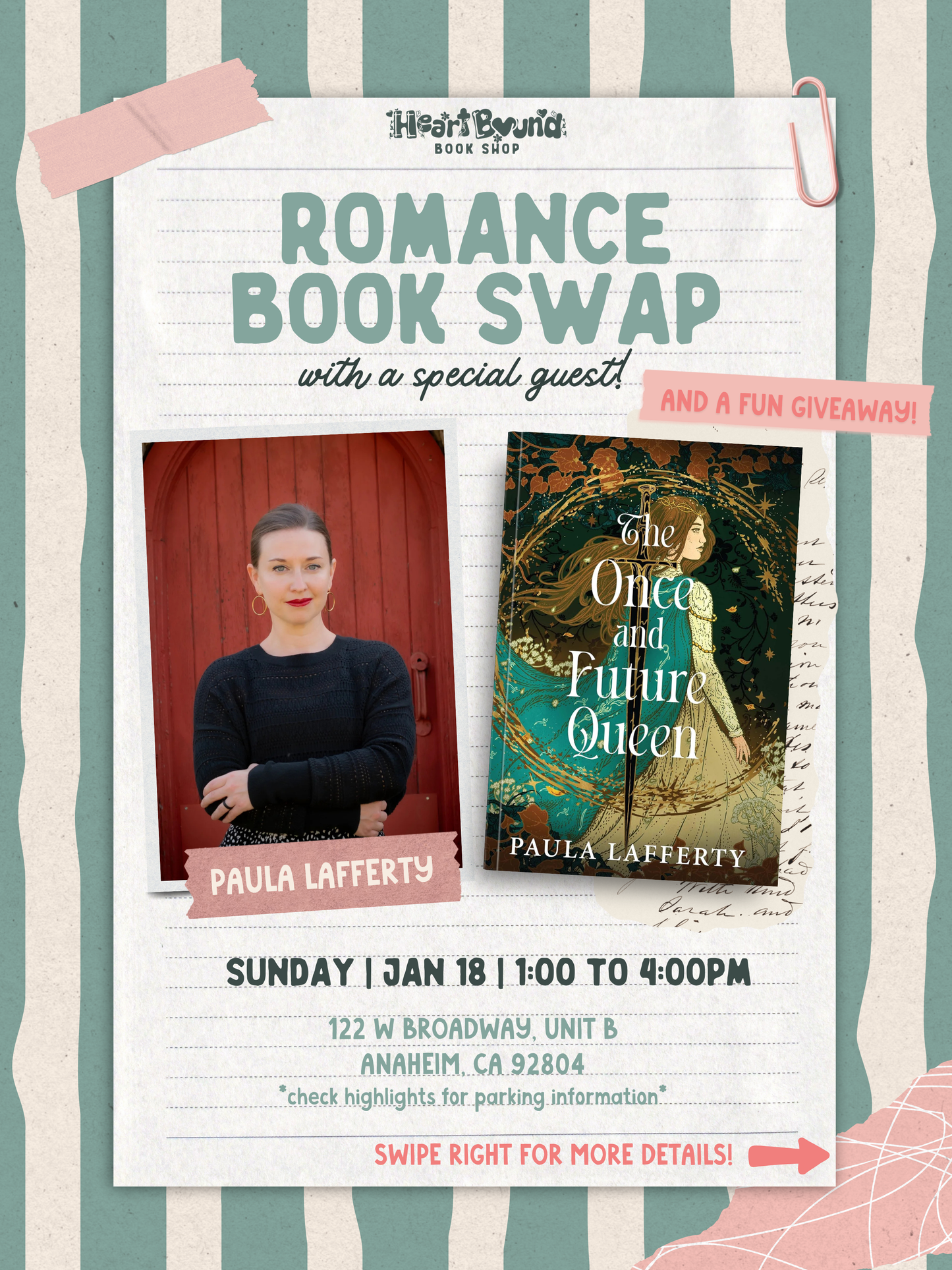 Romance Book Swap with Author Paula Lafferty