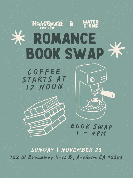 Romance Book Swap with Water Signs Coffee