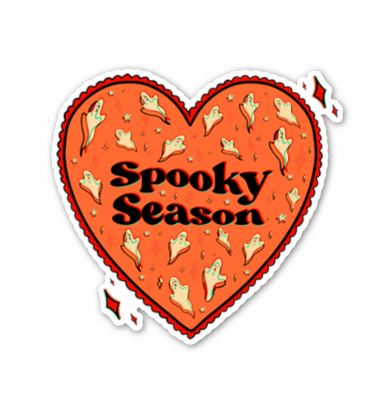 Spooky Season Heart Shaped