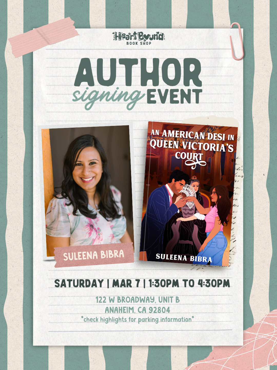 Author Signing: Suleena Bibra