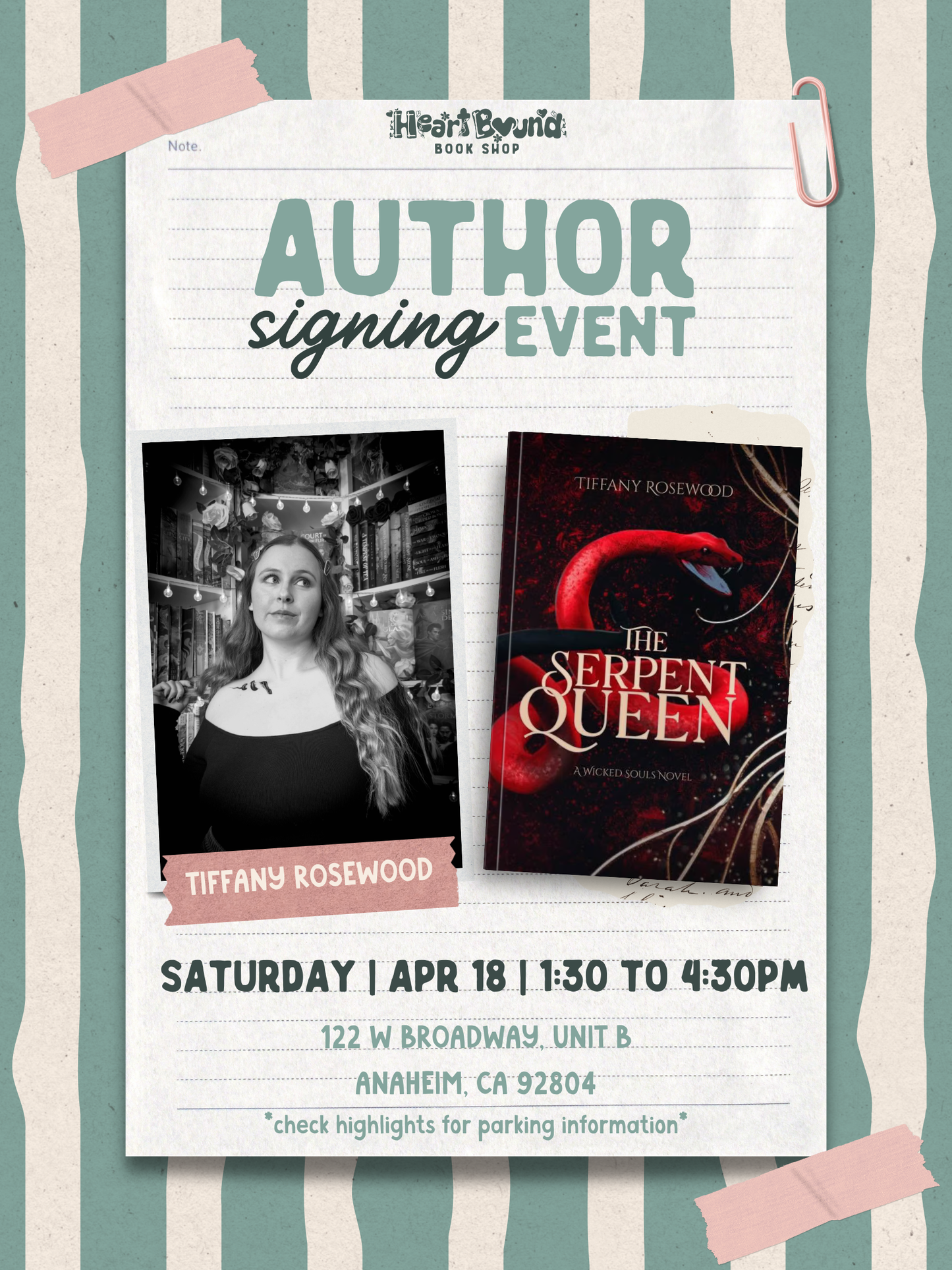Author Signing: Tiffany Rosewood