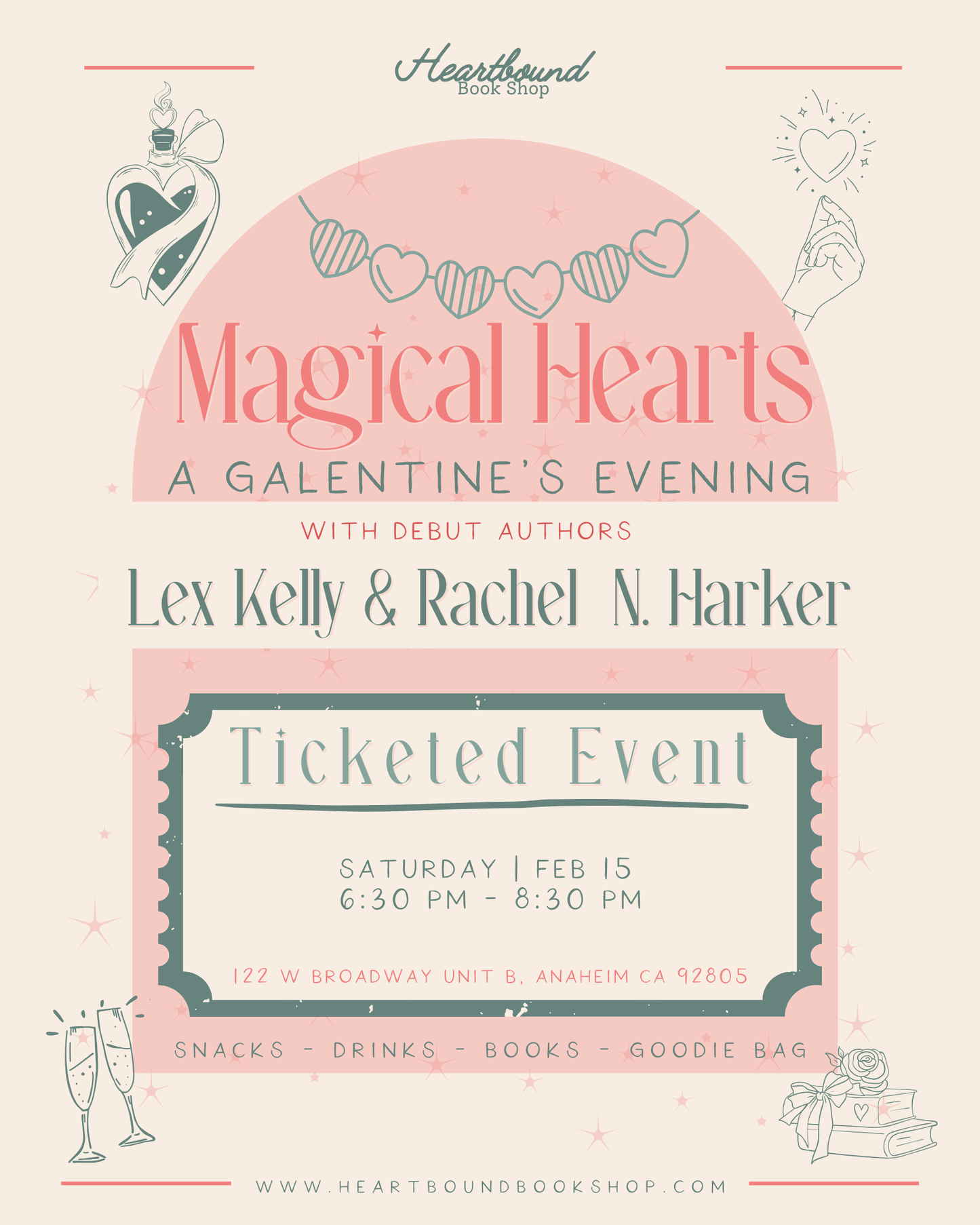 Magical Hearts: A Galentine's Evening with Lex Kelly and Rachel N. Harker