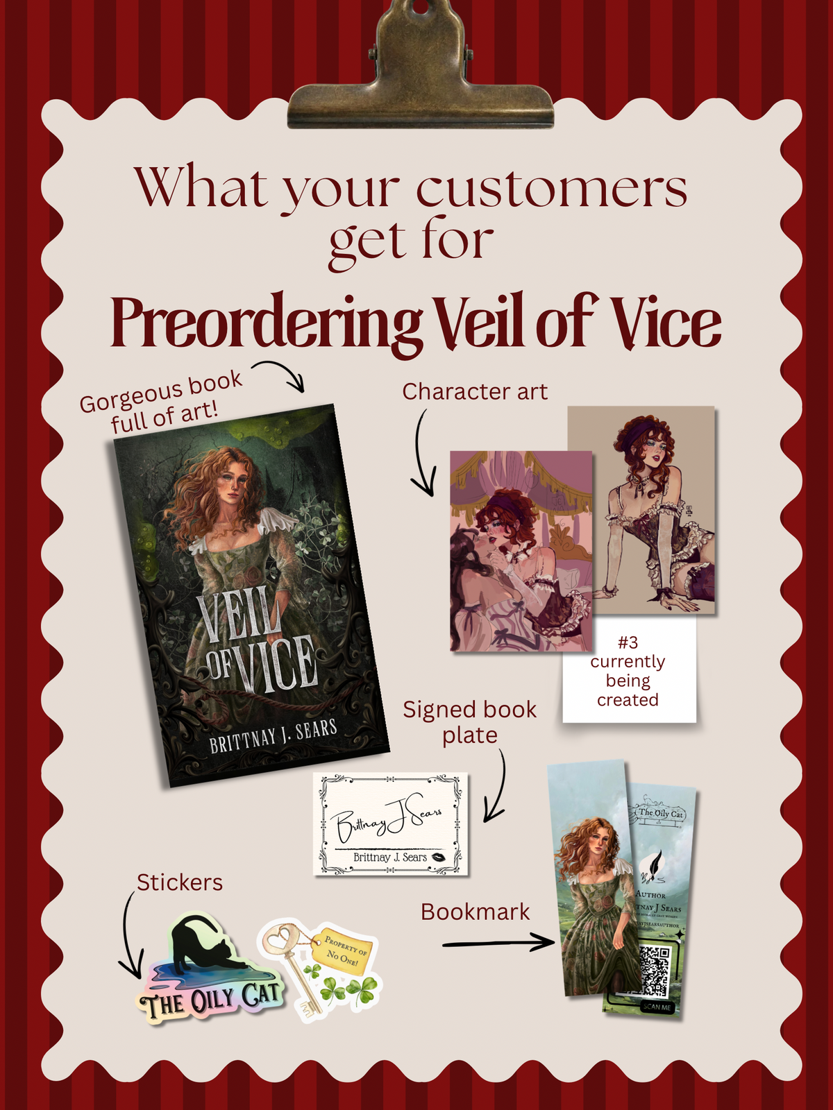 (PRE-ORDER) Veil of Vice by Brittnay J. Sears