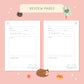 Reading Journal Cats – 50 Page Book Review Notebook