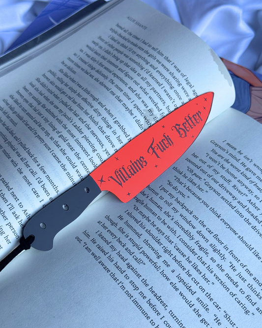 Villains Fuck Better - Mirrored Knife Bookmark