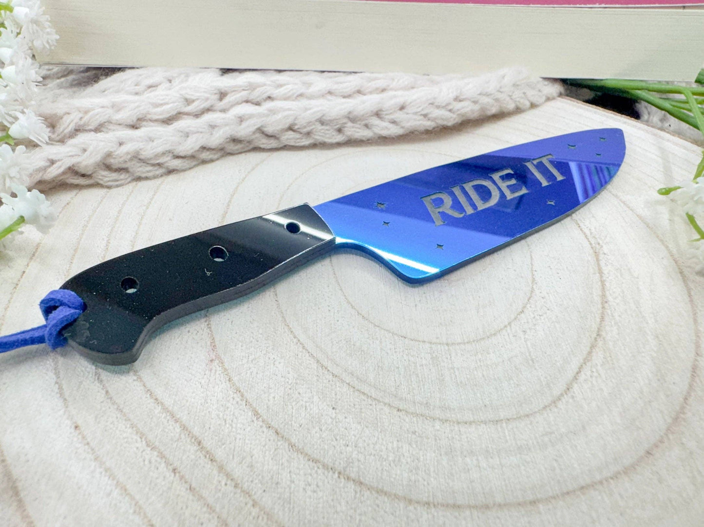 Ride It - Mirrored Knife Bookmark