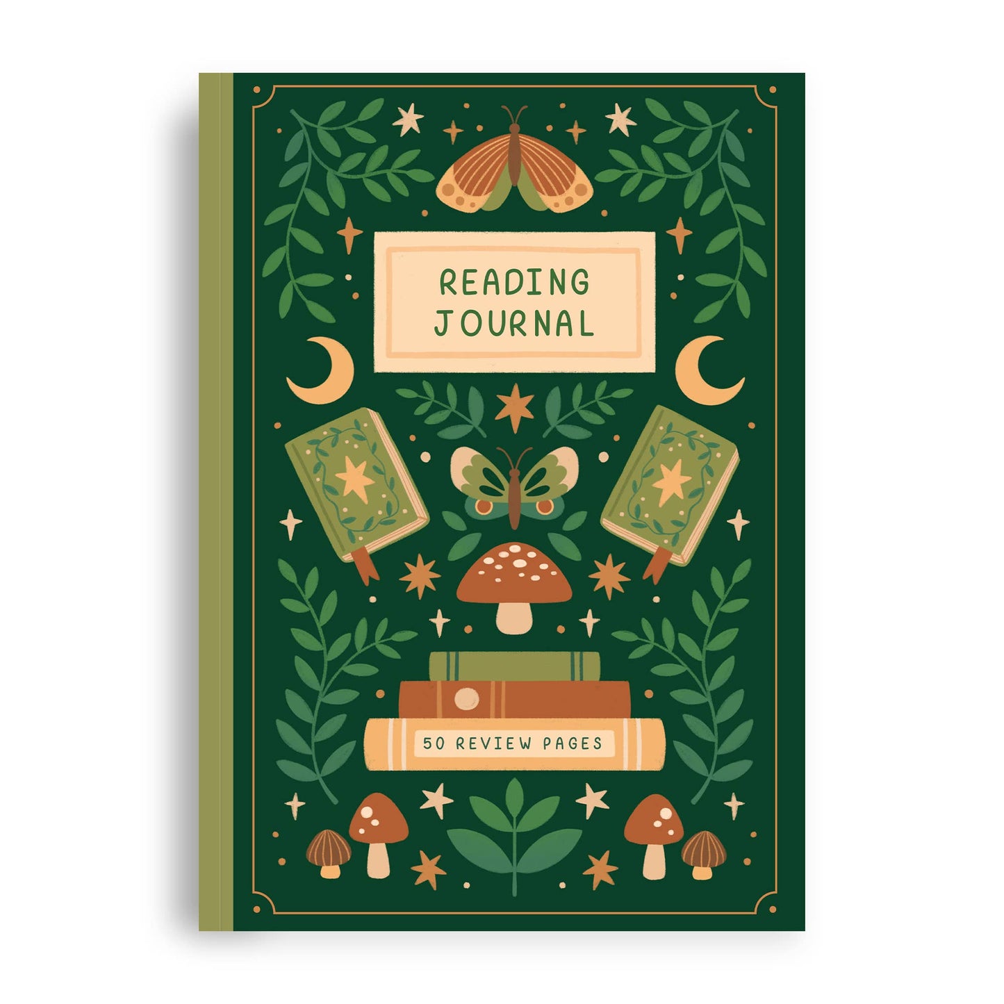 Reading Journal Fantasy Forest - 50 Page Book Review Notebook