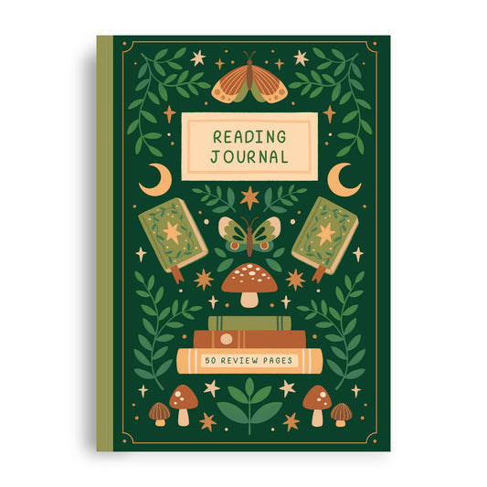 Reading Journal Fantasy Forest - 50 Page Book Review Notebook