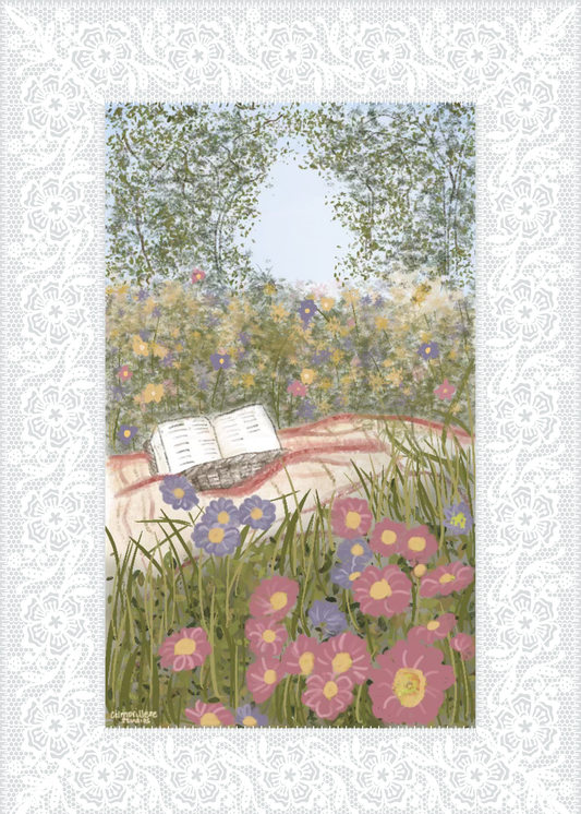 Bookish Cottage Core Postcard