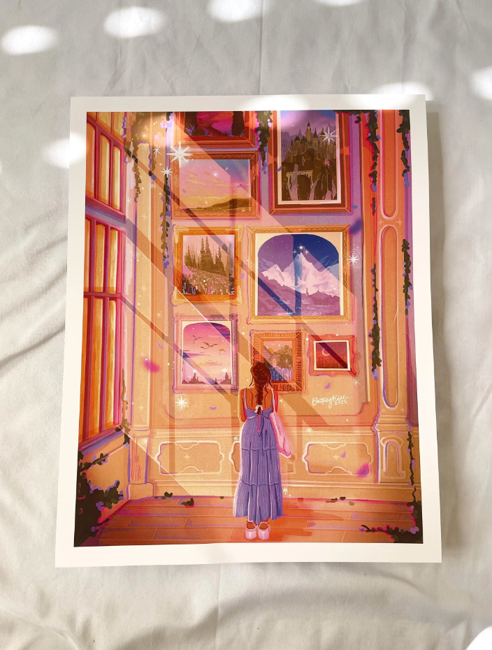 Bookish Art Museum Print