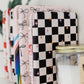Magnetic Removable Cover & Stand - Checkered Kindle Case