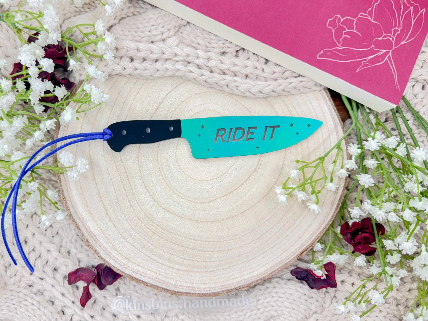 Ride It - Mirrored Knife Bookmark
