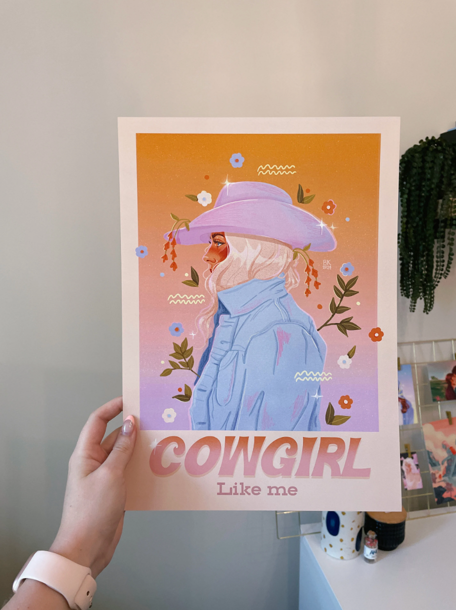 Cowgirl Like Me Gradient Print